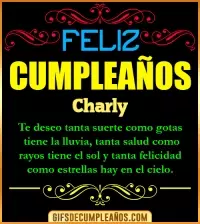 Frases de Cumpleaños Charly